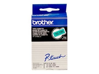 Brother TC791 - 9 mm x czarno na zielonym - taśma laminowana - dla P-Touch PT-2000, PT-3000, PT-500, PT-5000, PT-8E