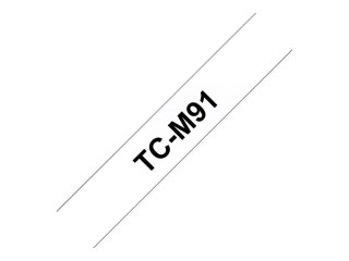 Brother TCM91 - Matowe - 9 mm x czarno na przezroczystym tle - taśma - dla P-Touch PT-2000, PT-3000, PT-500, PT-5000, PT-8E