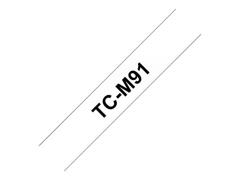 Brother TCM91 - Matowe - 9 mm x czarno na przezroczystym tle - taśma - dla P-Touch PT-2000, PT-3000, PT-500, PT-5000, PT-8E
