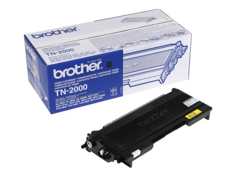 Brother TN2000 - Czarny - oryginał - Toner - dla Brother DCP-7010, DCP-7010L, DCP-7025, MFC-7225n, MFC-7420, MFC-7820N; FAX-2820