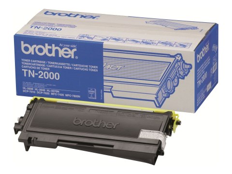 Brother TN2000 - Czarny - oryginał - Toner - dla Brother DCP-7010, DCP-7010L, DCP-7025, MFC-7225n, MFC-7420, MFC-7820N; FAX-2820