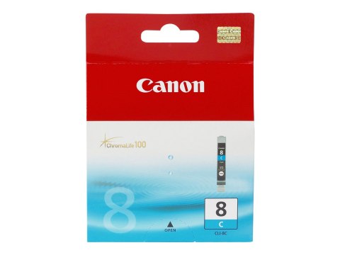 Canon CLI-8C - 13 ml - cyjan - oryginał - pojemnik z atramentem - dla PIXMA iP3500, iP4500, iP5300, MP510, MP520, MP610, MP960, 