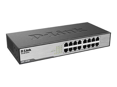 D-Link DES 1016D - Przełącznik - 16 x 10/100 - stacjonarny