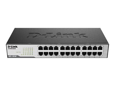 D-Link DES 1024D - Przełącznik - 24 x 10/100 - stacjonarny