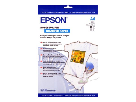 Epson Cool Peel T-Shirt - A4 (210 x 297 mm) 10 szt. prasowanki - dla EcoTank ET-7700, 7750; Expression Home HD XP-15000; Express