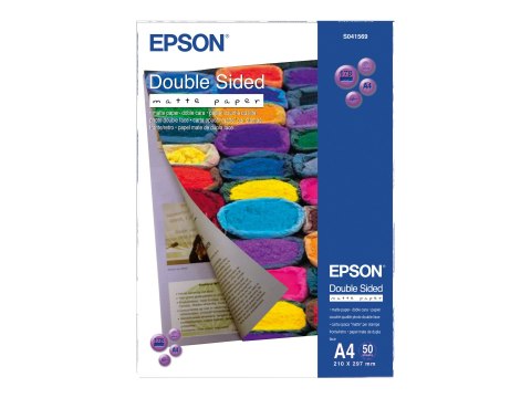 Epson Double-Sided Matte Paper - Matowe - A4 (210 x 297 mm) - 178 g/m² - 50 arkusz(-y) papier - dla Epson L6190; EcoTank ET-2850