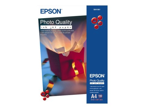 Epson Photo Quality Ink Jet Paper - Matowe - powlekany - czysta biel - A4 (210 x 297 mm) - 102 g/m² - 100 arkusz(-y) papier - dl