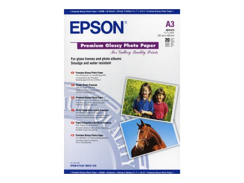 Epson Premium - Połyskujące - A3 (297 x 420 mm) - 255 g/m² - 20 arkusz(-y) papier fotograficzny - dla Expression Photo XP-970; S