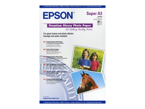 Epson Premium - Połyskujące - Super A3/B (330 x 483 mm) - 255 g/m² - 20 arkusz(-y) papier fotograficzny - dla SureColor SC-P700,