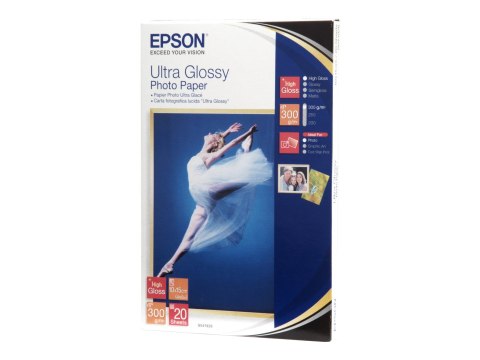 Epson Ultra Glossy Photo Paper - Połyskujące - 100 x 150 mm 20 arkusz(-y) papier fotograficzny - dla EcoTank ET-1810, 2810, 2811