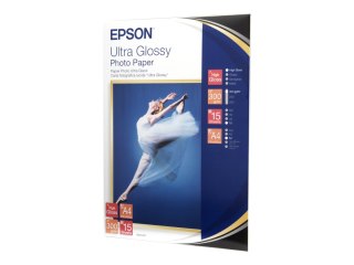 Epson Ultra Glossy Photo Paper - Połyskujące - A4 (210 x 297 mm) 15 arkusz(-y) papier fotograficzny - dla EcoTank ET-1810, 2810,