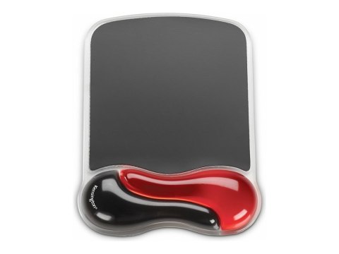 Kensington Duo Gel Mouse Pad Wrist Rest - Podkładka pod mysz z poduszką pod nadgarstek - czarny, czerwony - Zgodność z TAA