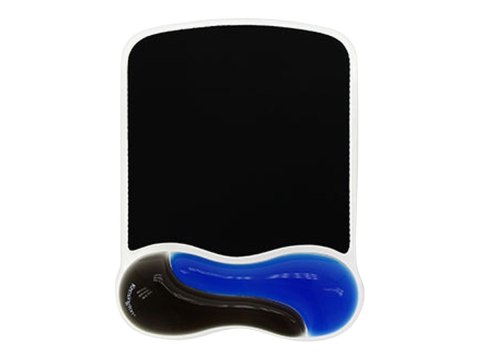 Kensington Duo Gel Mouse Pad Wrist Rest - Podkładka pod mysz z poduszką pod nadgarstek - czarny, niebieski - Zgodność z TAA