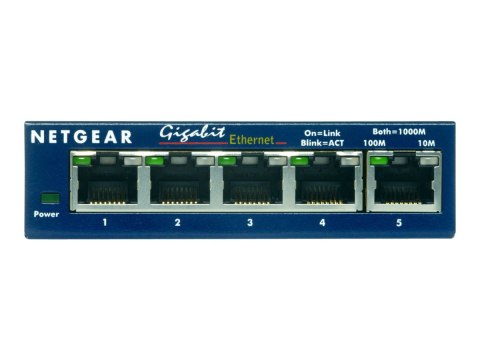 NETGEAR GS105 - Przełącznik - 5 x 10/100/1000 - stacjonarny