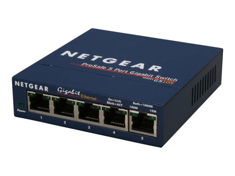 NETGEAR GS105 - Przełącznik - 5 x 10/100/1000 - stacjonarny