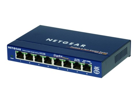 NETGEAR GS108 - Przełącznik - 8 x 10/100/1000 - stacjonarny