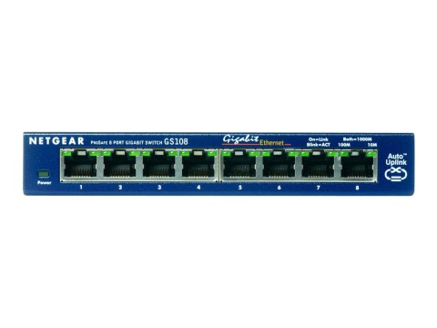 NETGEAR GS108 - Przełącznik - 8 x 10/100/1000 - stacjonarny