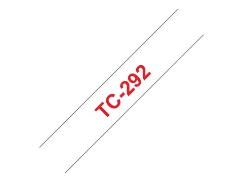 Brother - Biały, czerwony - Rolka (0,9 cm x 7,7 m) 1 szt. Taśma laminowana do drukarki - dla P-Touch PT-15, PT-20, PT-2000, PT-3