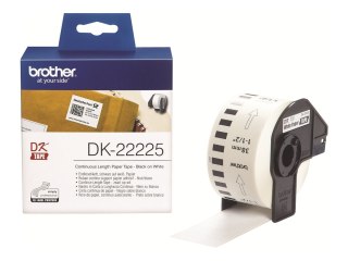 Brother DK-22225 - Papier - czarny na białym - Rolka (3,8 cm x 30,5 m) 1 rolki etykiety ciągłe - dla Brother QL-1050N, QL-500A, 