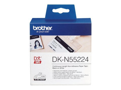 Brother DKN55224 - Papier - czarny na białym - Rolka (5,4 cm x 30,5 m) 1 rolki taśma - dla Brother QL-1050N, QL-500A, QL-550, QL