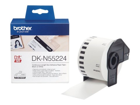 Brother DKN55224 - Papier - czarny na białym - Rolka (5,4 cm x 30,5 m) 1 rolki taśma - dla Brother QL-1050N, QL-500A, QL-550, QL