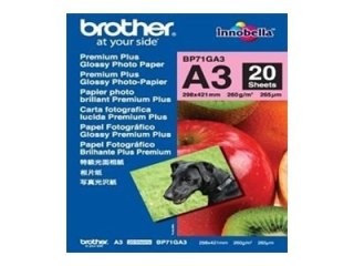 Brother Innobella Premium Plus BP71GA3 - Połyskujące - A3 (297 x 420 mm) - 260 g/m² - 20 arkusz(-y) papier fotograficzny - dla B