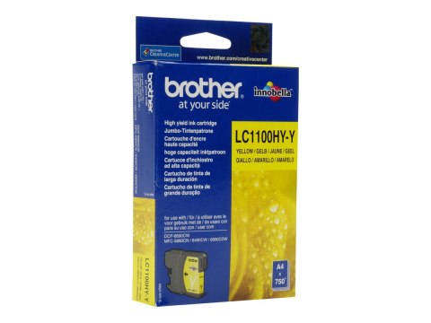 Brother LC1100HYY - Wysoka Wydajność - żółty - oryginał - pojemnik na tusz - dla Brother DCP-6690CW; Justio MFC-5890CN