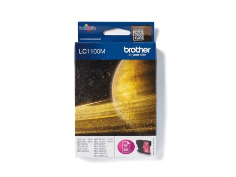 Brother LC1100M - Magenta - oryginał - pojemnik na tusz - dla Brother DCP-185, 395, 585, 6690, J715, MFC-490, 5490, 790, 795, 99