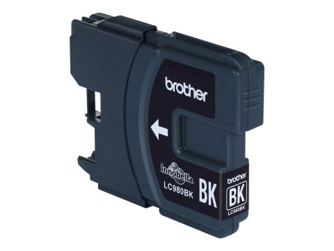 Brother LC980BK - Czarny - oryginał - pojemnik na tusz - dla Brother DCP-145, 163, 165, 167, 193, 195, 197, 365, 373, 375, 377, 