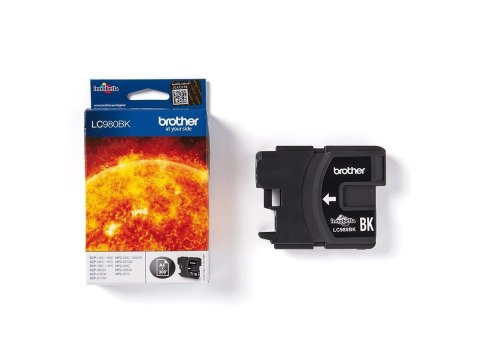 Brother LC980BK - Czarny - oryginał - pojemnik na tusz - dla Brother DCP-145, 163, 165, 167, 193, 195, 197, 365, 373, 375, 377, 