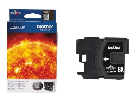 Brother LC980BK - Czarny - oryginał - pojemnik na tusz - dla Brother DCP-145, 163, 165, 167, 193, 195, 197, 365, 373, 375, 377, 