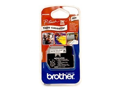 Brother M-K231BZ - Czarny na białym - Wałek (1,2 cm x 8 m) 1 kaseta(y) typ etykiety - dla P-Touch PT-55, PT-65, PT-75, PT-80, PT