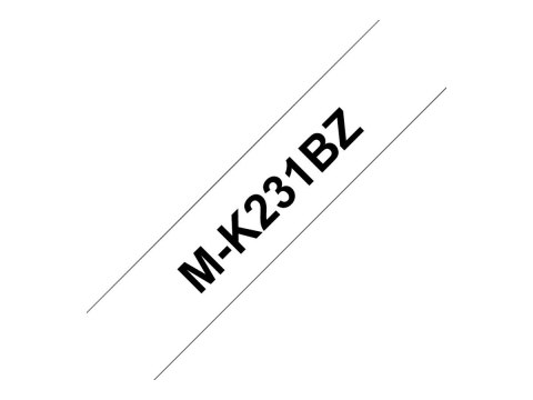 Brother M-K231BZ - Czarny na białym - Wałek (1,2 cm x 8 m) 1 kaseta(y) typ etykiety - dla P-Touch PT-55, PT-65, PT-75, PT-80, PT