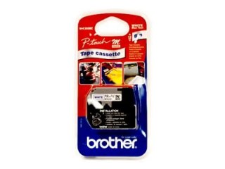 Brother M-K233BZ - Niebiesko na białym - Wałek (1,2 cm x 8 m) 1 szt. Taśma laminowana do drukarki - dla P-Touch PT-55, PT-55P, P