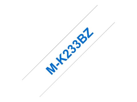 Brother M-K233BZ - Niebiesko na białym - Wałek (1,2 cm x 8 m) 1 szt. Taśma laminowana do drukarki - dla P-Touch PT-55, PT-55P, P