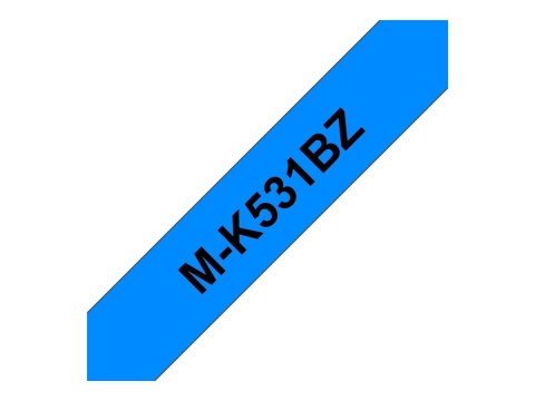 Brother M-K531BZ - Czarny na niebieskim - Wałek (1,2 cm x 8 m) 1 kaseta(y) taśma nielaminowana - dla P-Touch PT-55, PT-65, PT-75