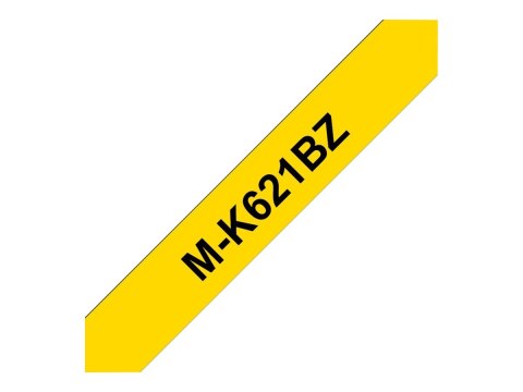Brother M-K621BZ - Czarny na żółtym - Roll (0,9 cm x 8 m) 1 kaseta(y) taśma nielaminowana - dla P-Touch PT-55, PT-65, PT-75, PT-