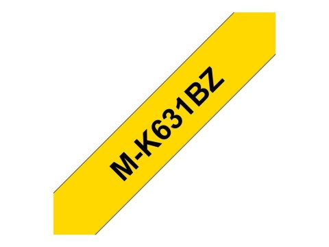 Brother M-K631BZ - Czarny na żółtym - Roll (0,9 cm x 8 m) 1 kaseta(y) taśma nielaminowana - dla P-Touch PT-55, PT-65, PT-75, PT-