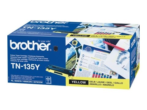 Brother TN135Y - Żółty - oryginał - Toner - dla Brother DCP-9042, DCP-9045, HL-4040, HL-4050, HL-4070, MFC-9420, MFC-9440, MFC-9