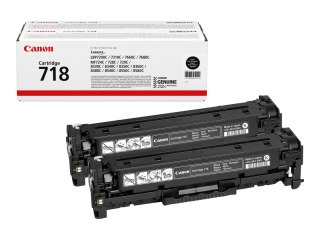 Canon 718 Black - 2 szt. - czarny - oryginał - Toner - dla i-SENSYS LBP7210, LBP7660, LBP7680, MF728, MF729, MF8340, MF8360, MF8