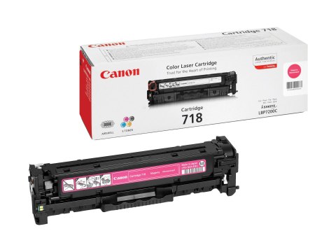Canon 718 Magenta - Magenta - oryginał - Toner - dla imageCLASS LBP7200; i-SENSYS MF8330, MF8350; Laser Shot LBP-7200; Satera MF