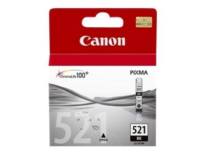 Canon CLI-521BK - 9 ml - czarny photo - oryginał - pojemnik z atramentem - dla PIXMA iP3600, iP4700, MP540, MP550, MP560, MP620,