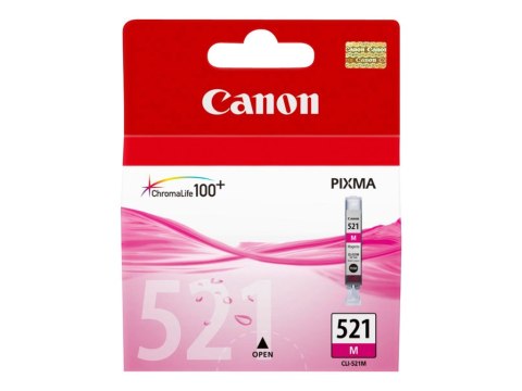 Canon CLI-521M - 9 ml - magenta - oryginał - pojemnik z atramentem - dla PIXMA iP3600, iP4700, MP540, MP550, MP560, MP620, MP630