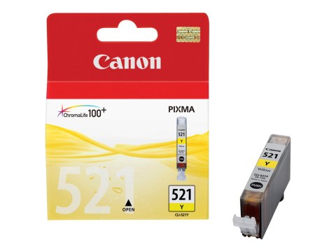 Canon CLI-521Y - 9 ml - żółty - oryginał - pojemnik z atramentem - dla PIXMA iP3600, iP4700, MP540, MP550, MP560, MP620, MP630, 