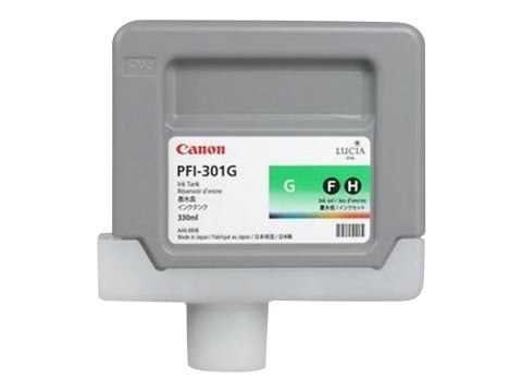 Canon LUCIA PFI-301 G - 330 ml - zielony - oryginał - pojemnik z atramentem - dla imagePROGRAF iPF8000, iPF9000