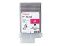 Canon PFI-102 M - 130 ml - magenta - oryginał - pojemnik z atramentem - dla imagePROGRAF iPF500, iPF510, IPF600, iPF605, iPF610,