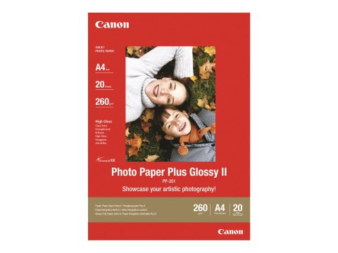 Canon Photo Paper Plus Glossy II PP-201 - Połyskujące - A3 plus (329 x 423 mm) 20 arkusz(-y) papier fotograficzny - dla PIXMA iX