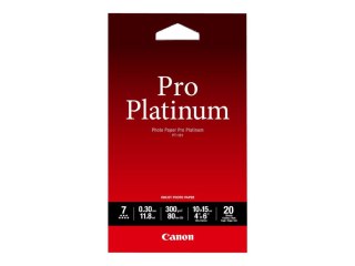 Canon Photo Paper Pro Platinum - 100 x 150 mm - 300 g/m² - 20 arkusz(-y) papier fotograficzny - dla PIXMA iP3600, MP240, MP480, 