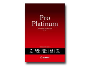 Canon Photo Paper Pro Platinum - A3 (297 x 420 mm) - 300 g/m² - 20 arkusz(-y) papier fotograficzny - dla PIXMA Pro9000, Pro9500