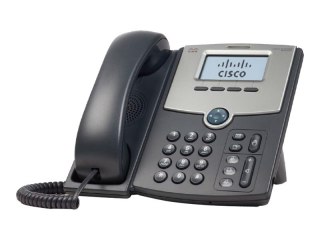 Cisco Small Business SPA 502G - Telefon VoIP - trzykierunkowa funkcja połączeń - SIP, SIP v2, SPCP - pojedyncza linia - srebrny,
